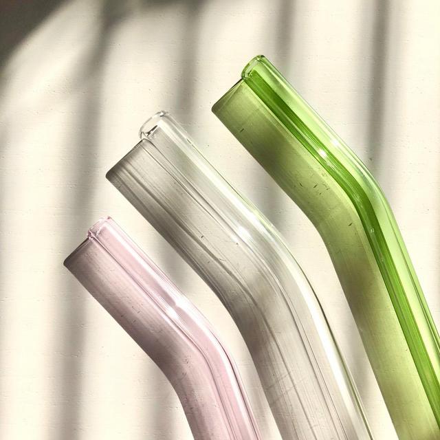Glass Straws for Iced Coffee, Matcha, or Tea