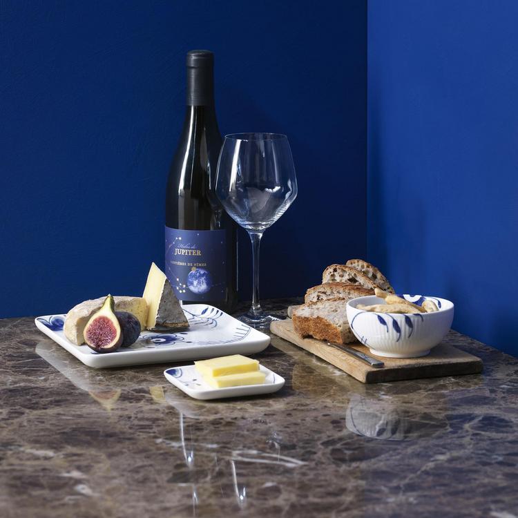 Royal Copenhagen, Blue Fluted Mega Square Plate | Zola