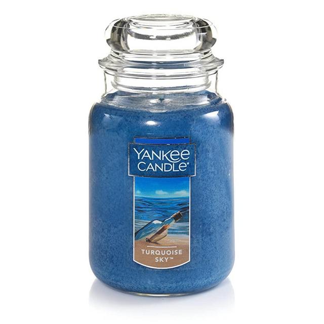 Yankee Candle Turquoise Sky Scented Premium Paraffin Grade Candle Wax with up to 150 Hour Burn Time, Large Jar