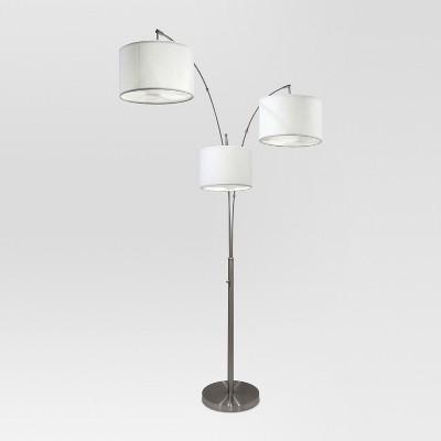 Avenal Shaded Arc Floor Lamp Brushed Nickel - Project 62™
