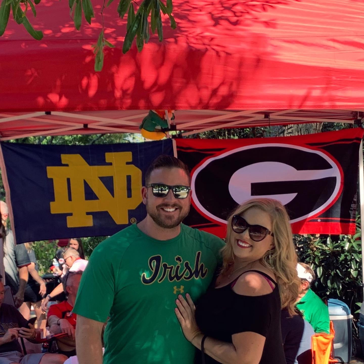 Our first "house divided" game! (Dawgs on top, of course!)