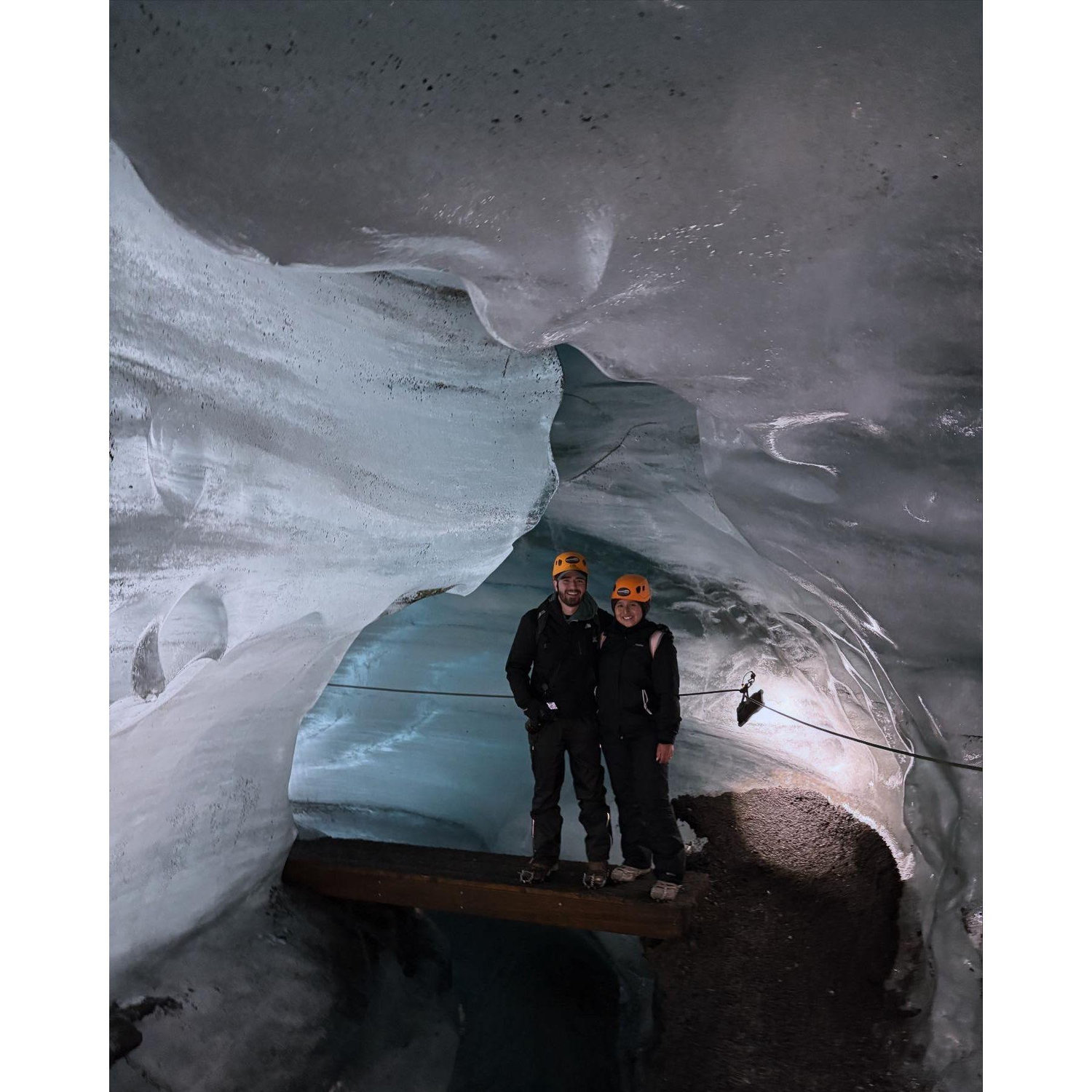 Standing inside an Ice cave!