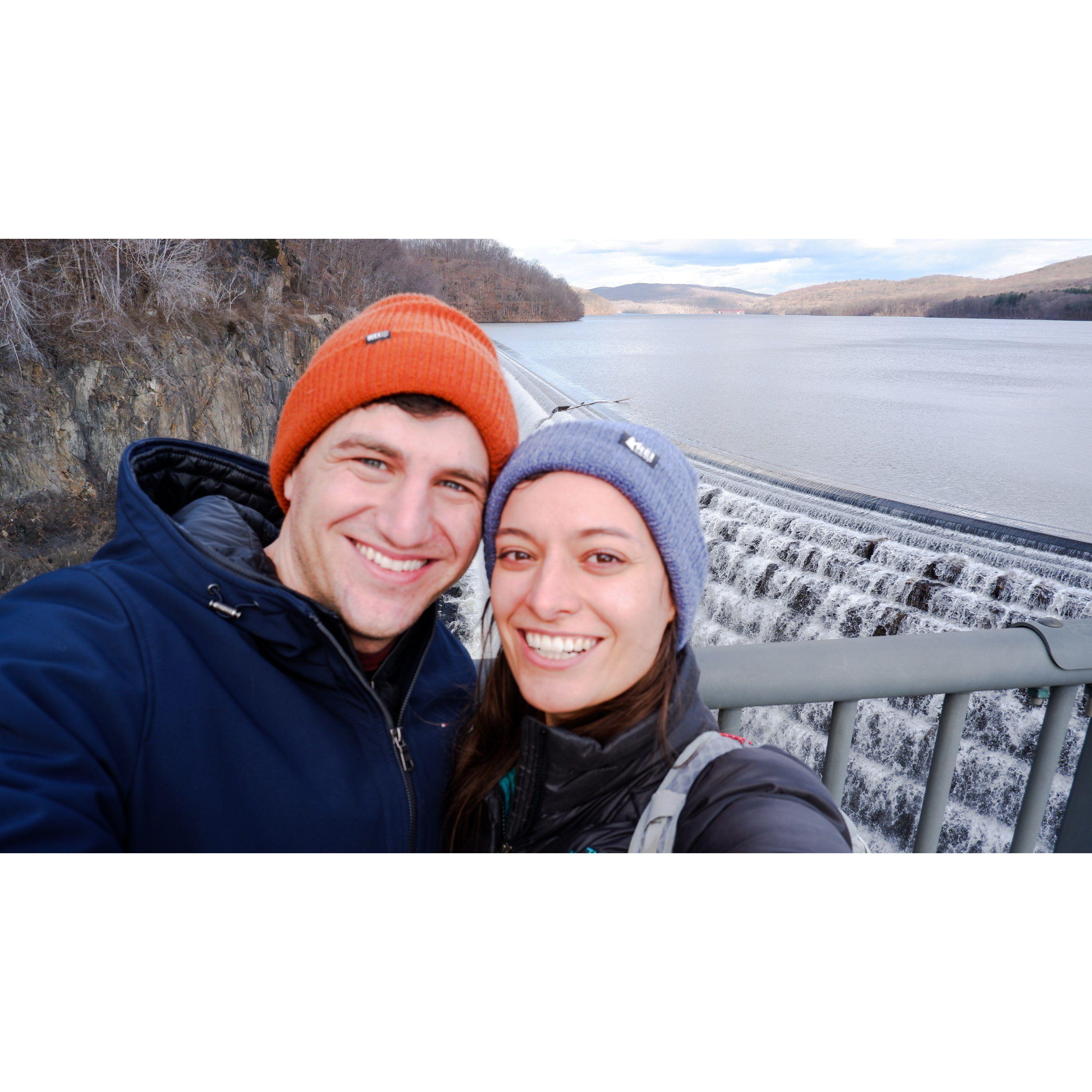 After a hike at the Croton-on-Hudson dam in January 2021, we officially became boyfriend and girlfriend.