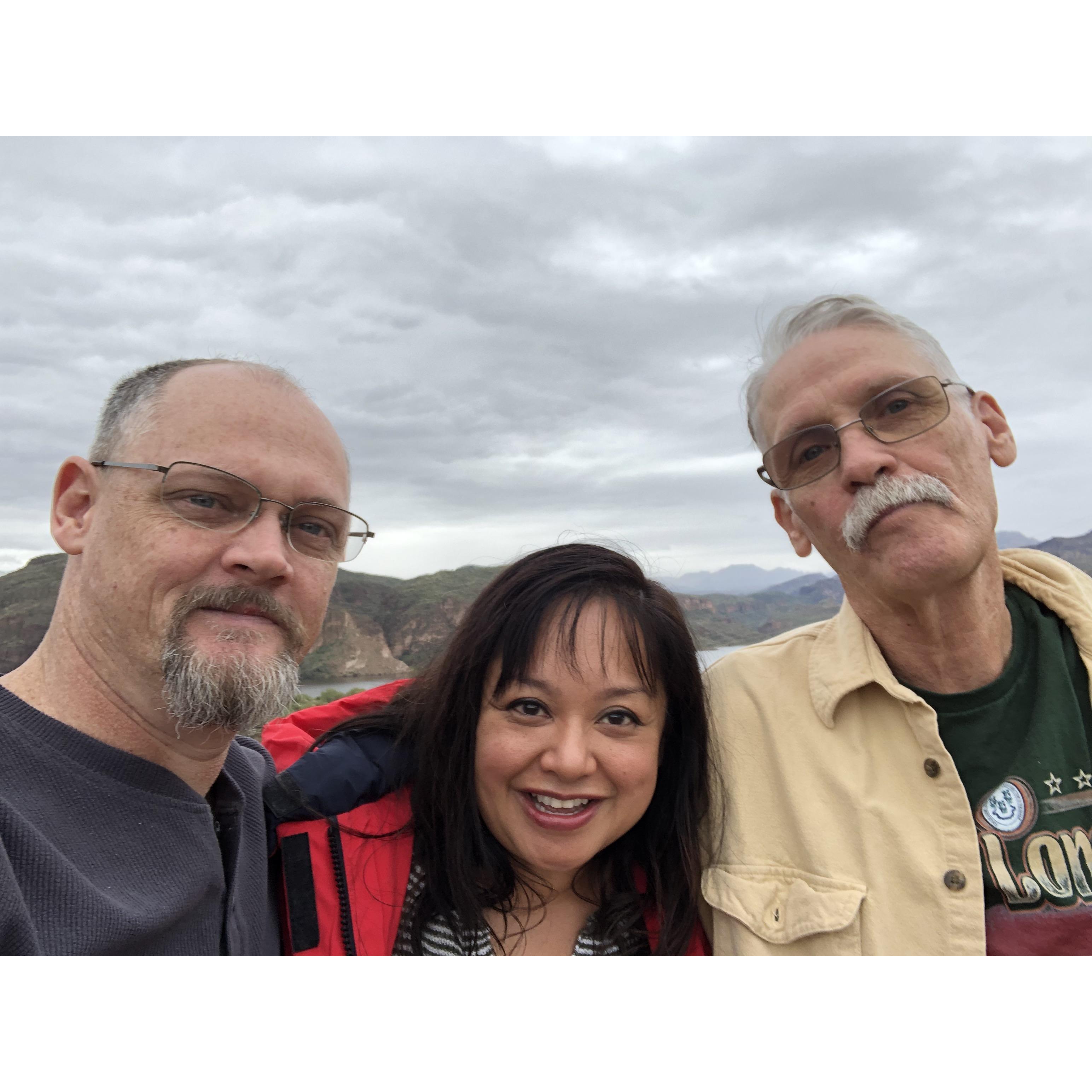 With Jason's dad, Jim in Gold Canyon, AZ