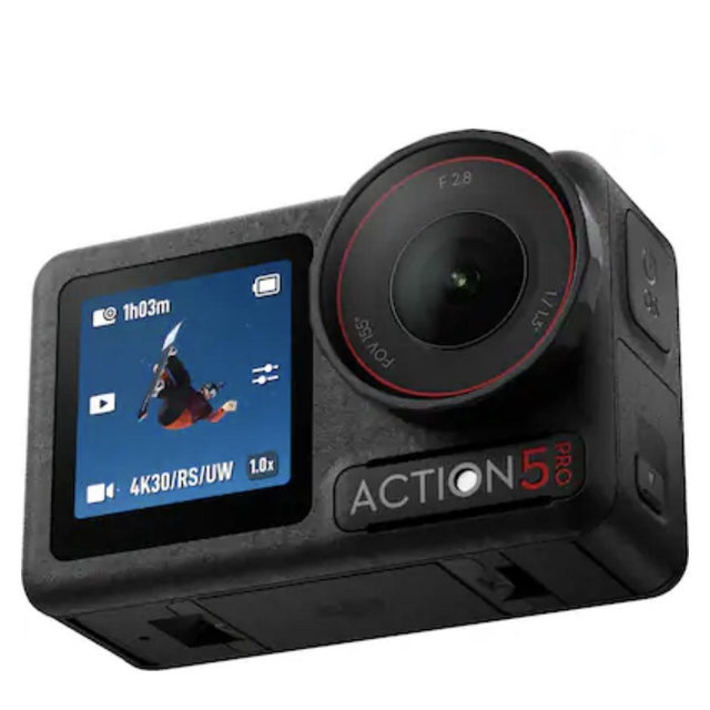 DJI - Osmo Action 5 Pro 4K Action Camera Standard Bundle - Black