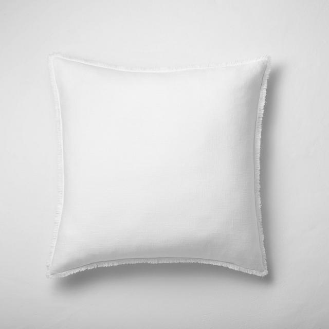 Euro Heavyweight Linen Blend Throw Pillow White - Casaluna™