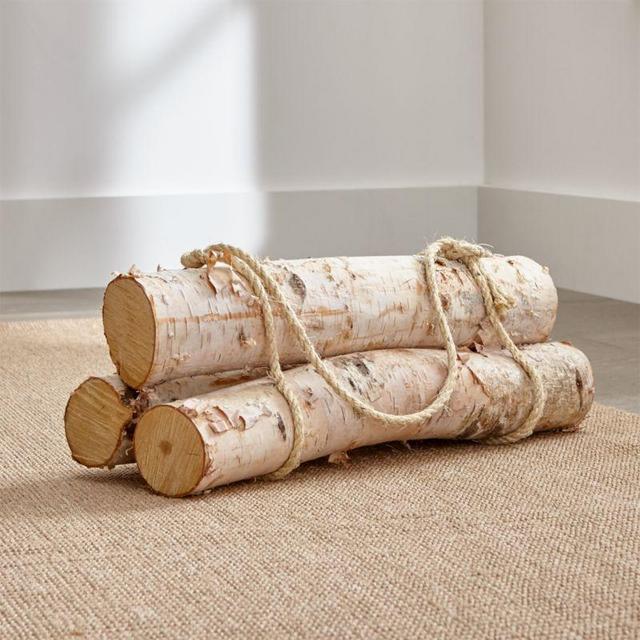 Birch Logs, Set of 3