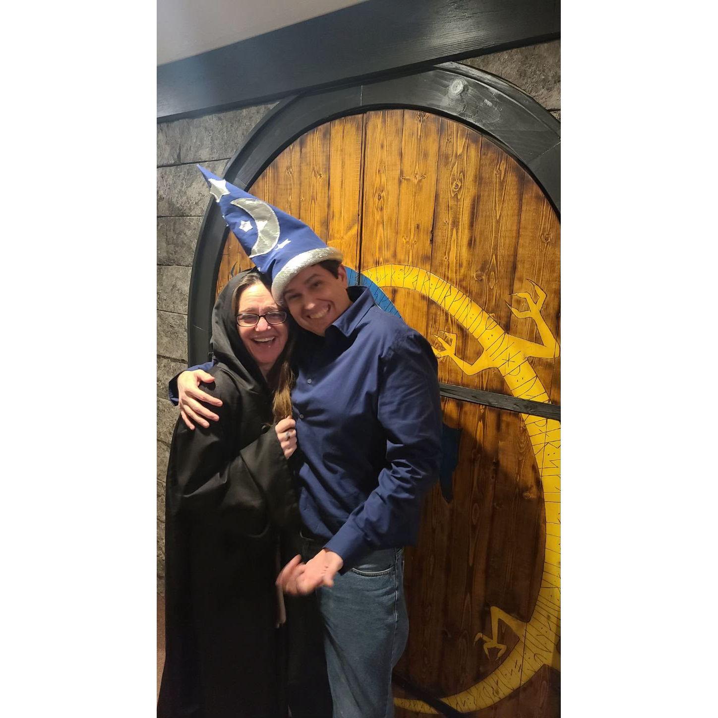 First date! Matt surprised Amy with an Escape Room adventure!