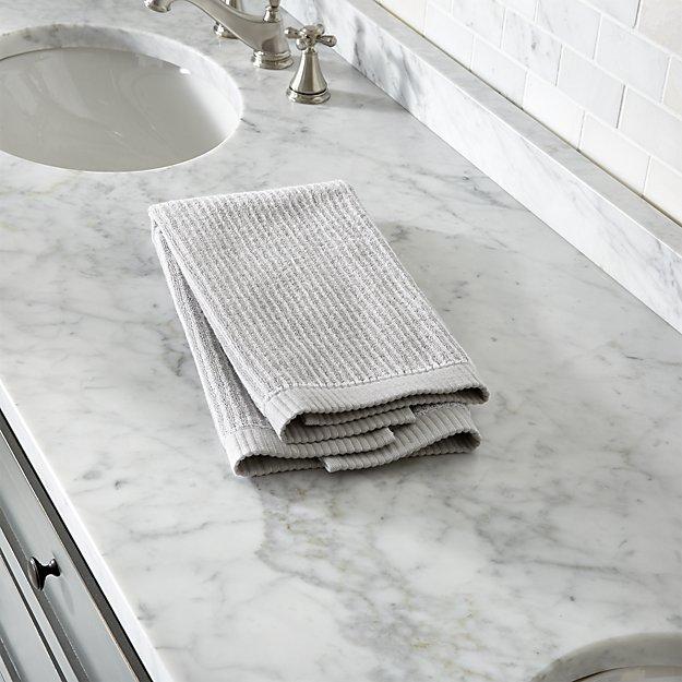 Marimekko Ilta Grey Striped Hand Towel