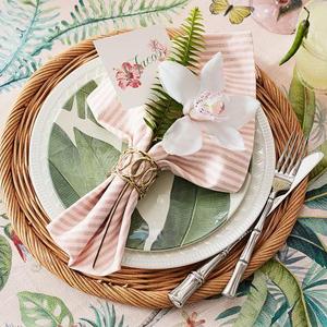 Trellis Napkin Ring, Set of 4 - Gold