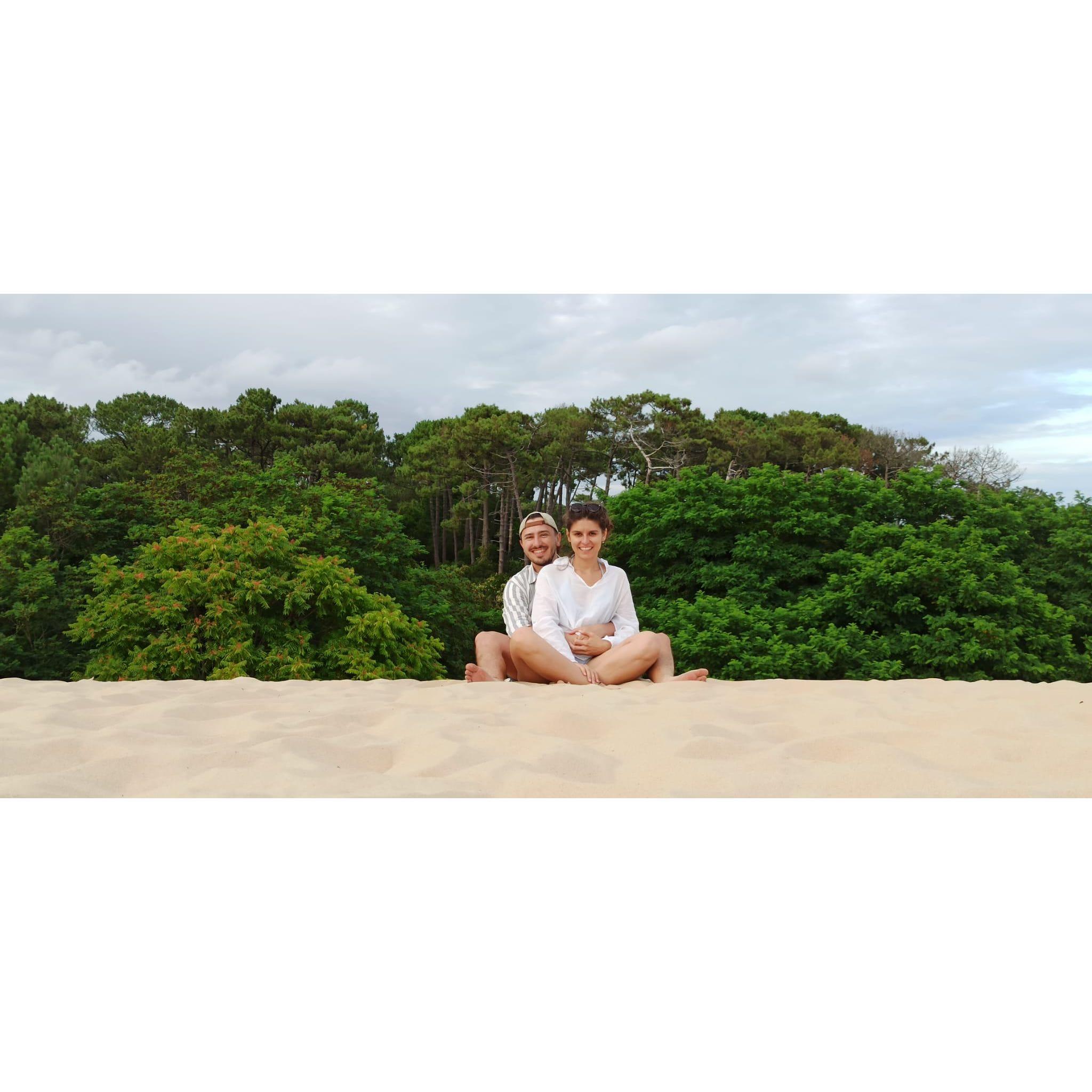 The trip to the 'Dune du Pilat' was our first van trip and confirmed we wanted to upgrade to a van of our own. By the way, Fatma climbed the dune like it was nothing. This woman is half donkey.