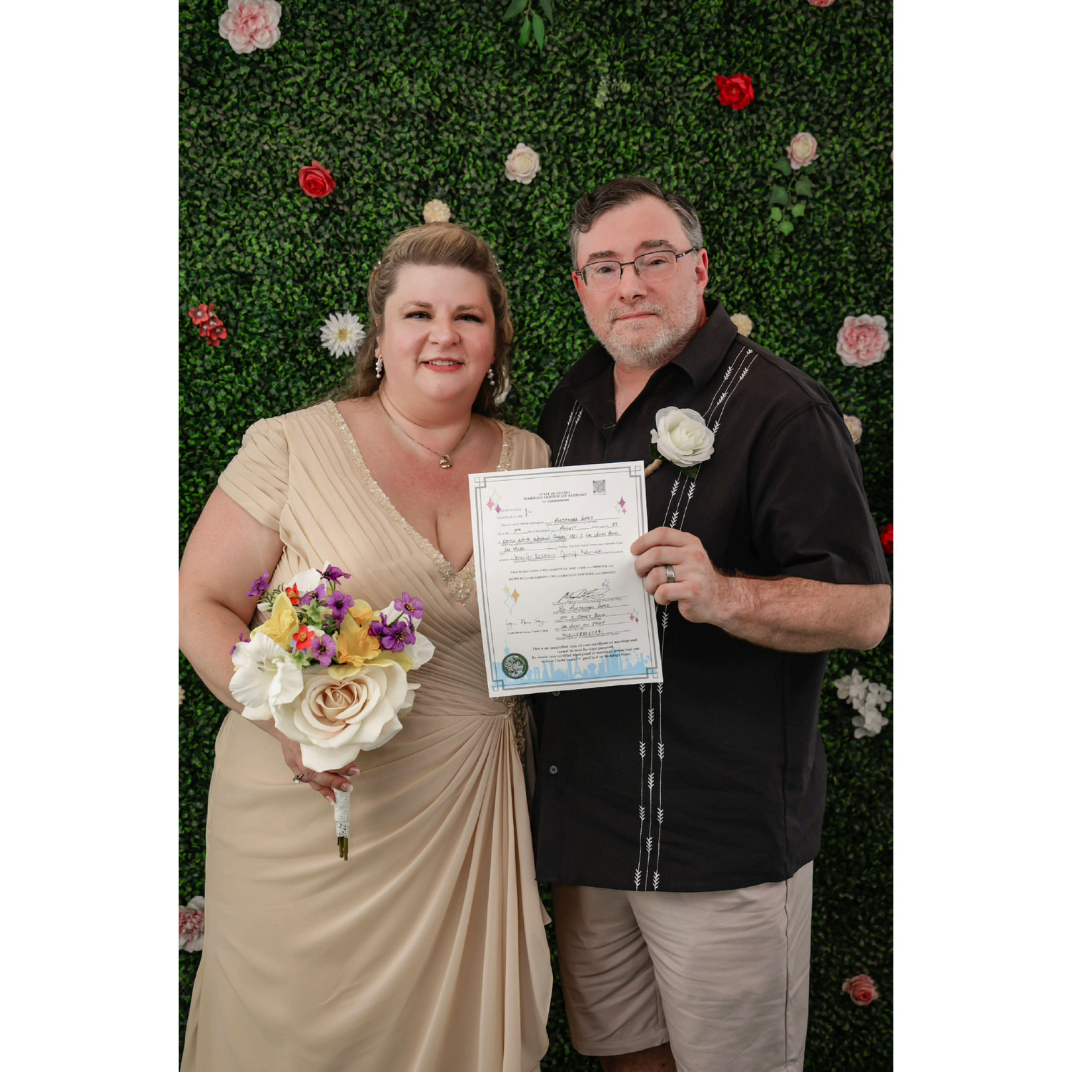 It's official - We're Mr. & Mrs. Barron!
