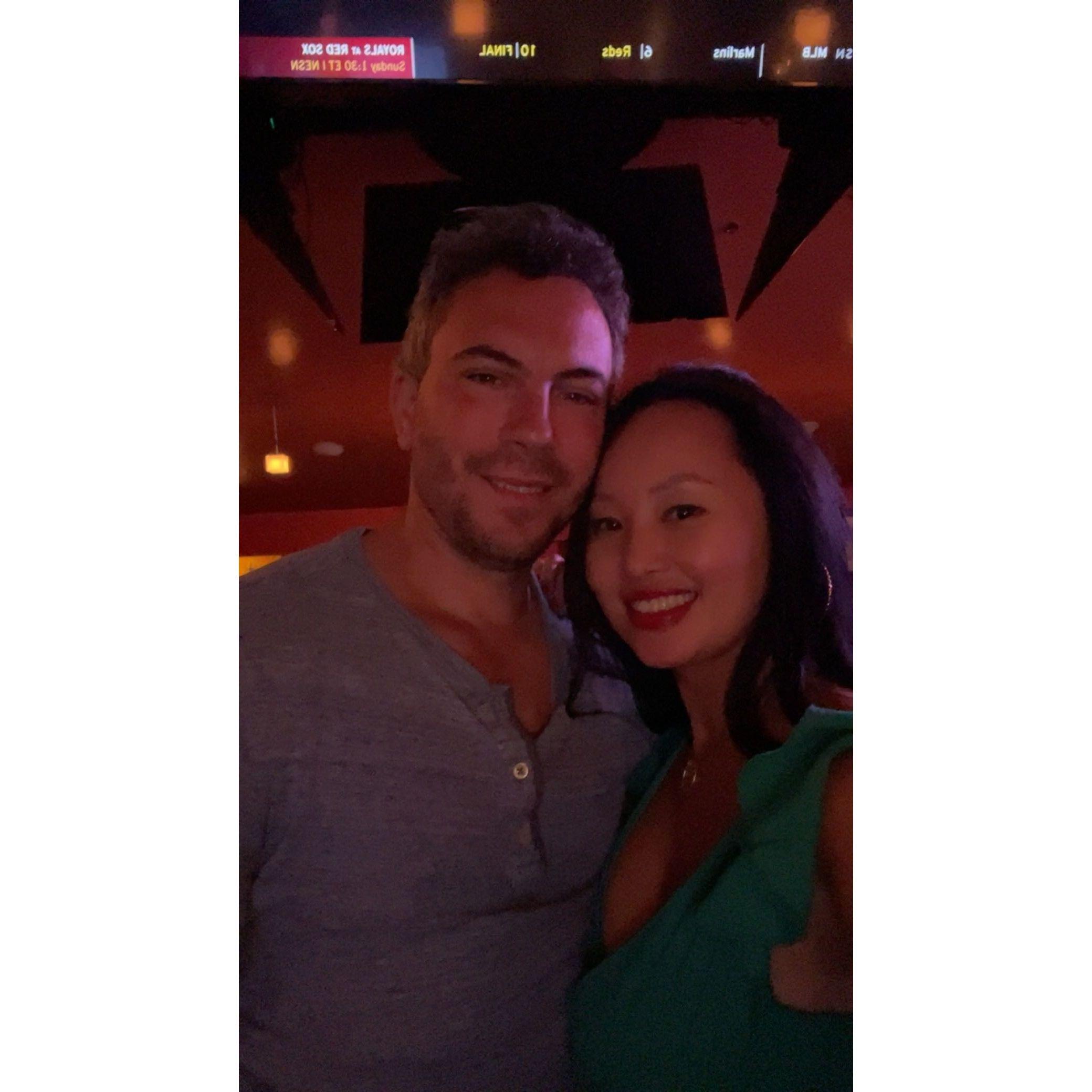 We love to go out and do our favorite thing which is karaoke.