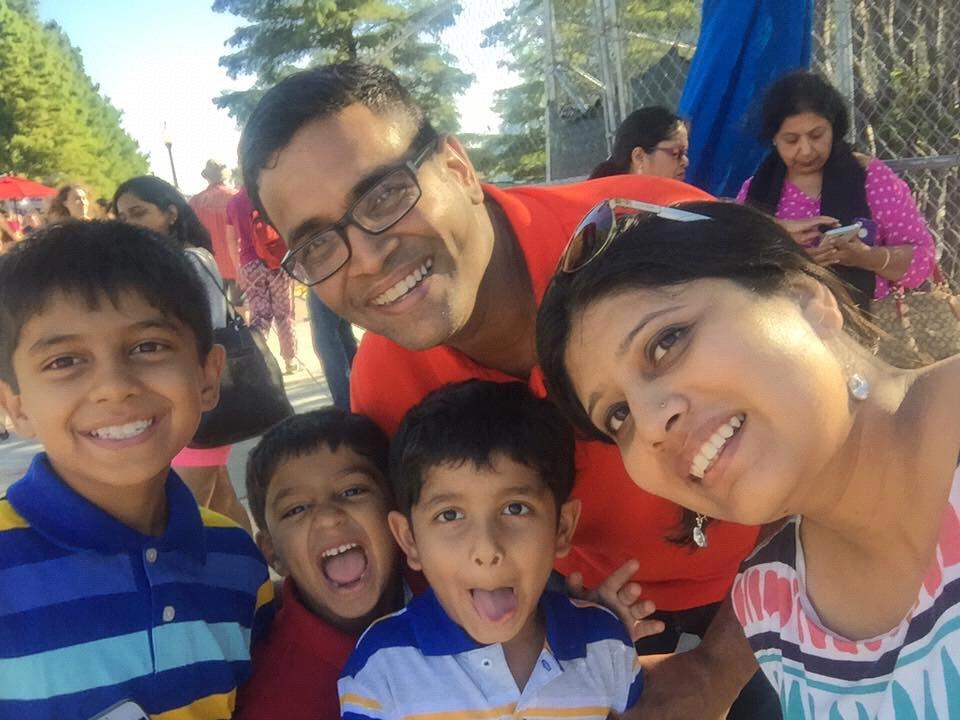 Nishu with his fav cousins