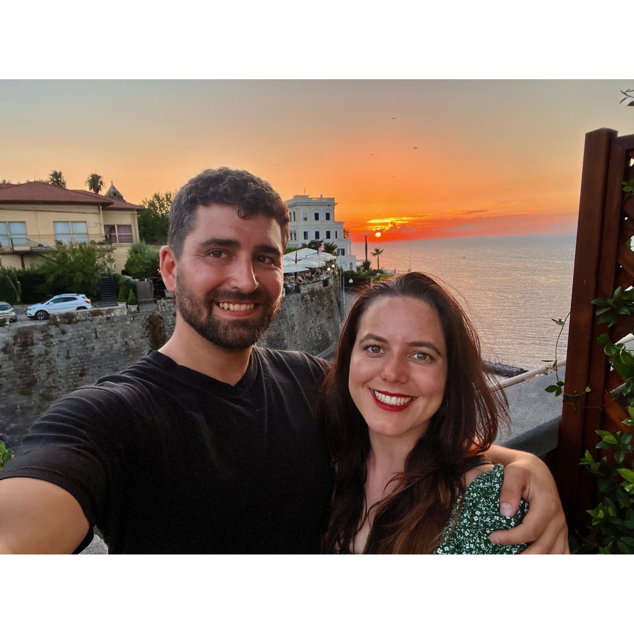 Sunset in Sorrento