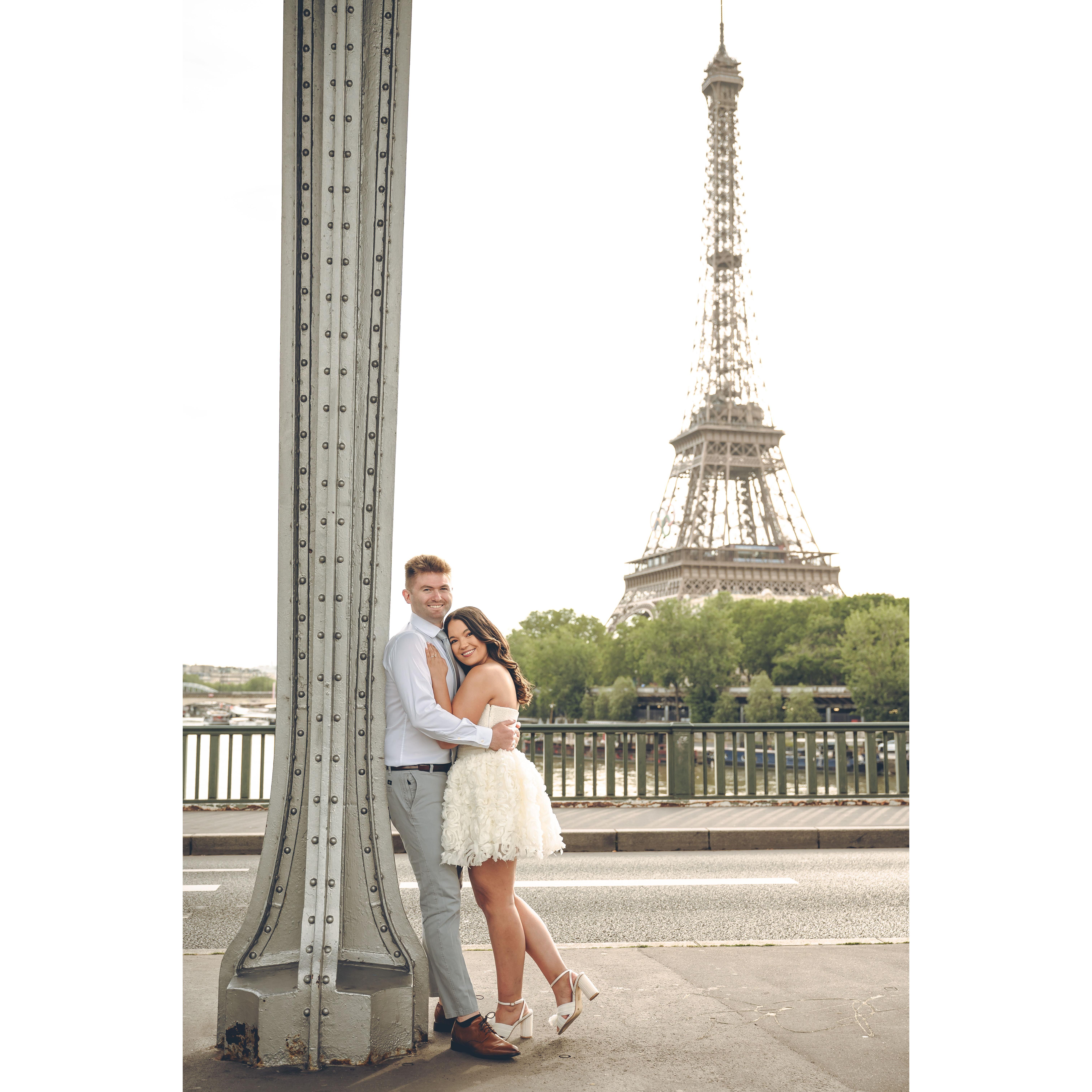 After London, we went to Paris for a week, where we took some engagement photos!