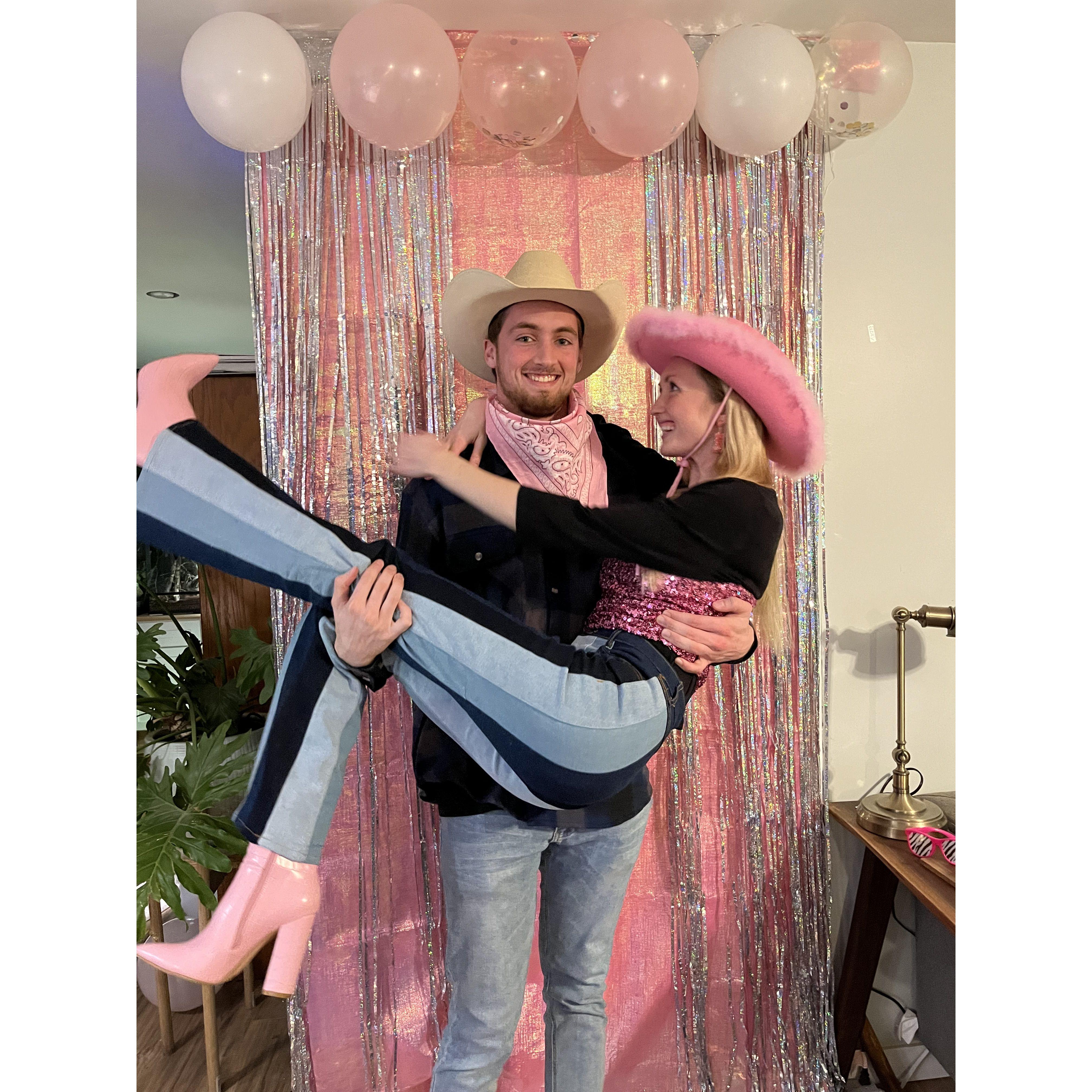 One of our favorite costume parties! Disco Cowgirl themed NYE, hosted by Officiant Austin and Matron of Honor Xanthe (yes, they're married)