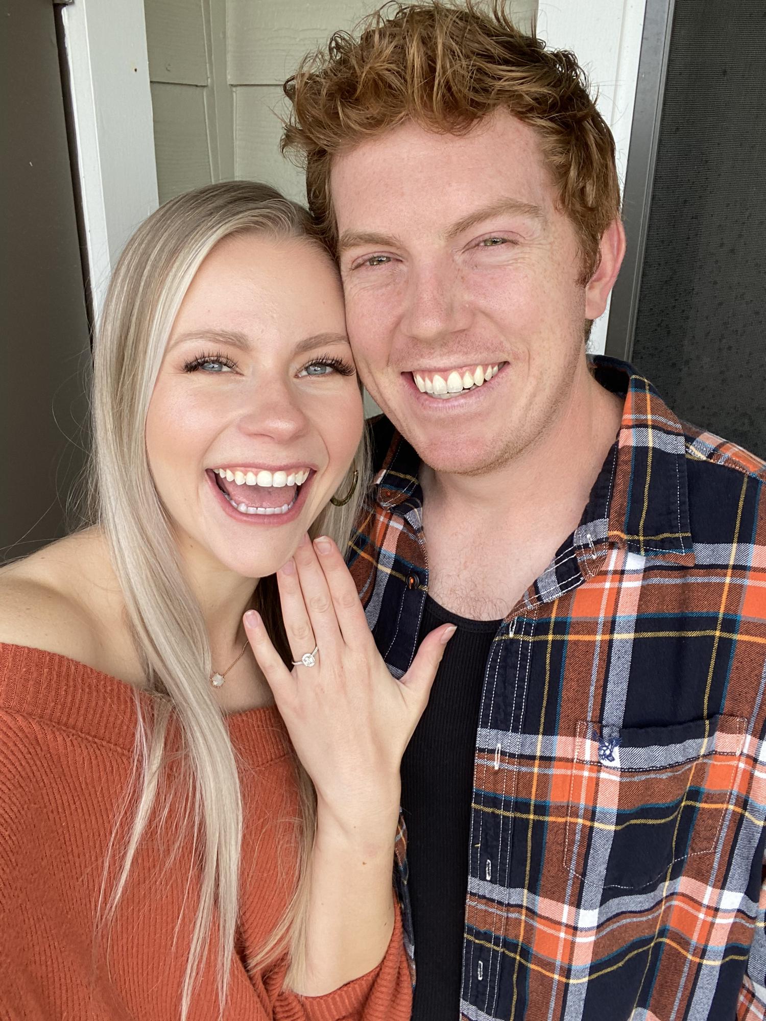 October 3rd, 2020 💍 Brian surprised Emily at brunch with the ring in her favorite pastry.