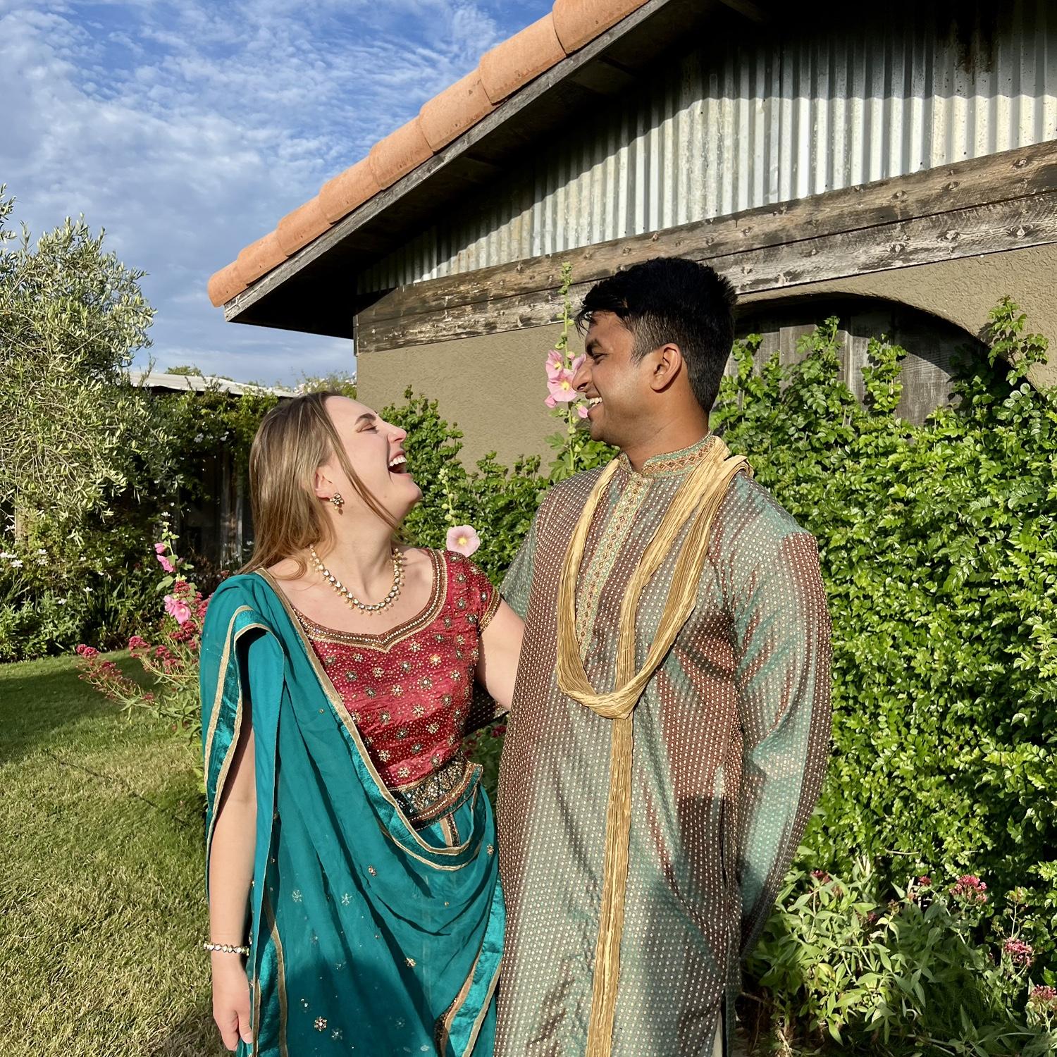 At Abhi's cousin's wedding in California.