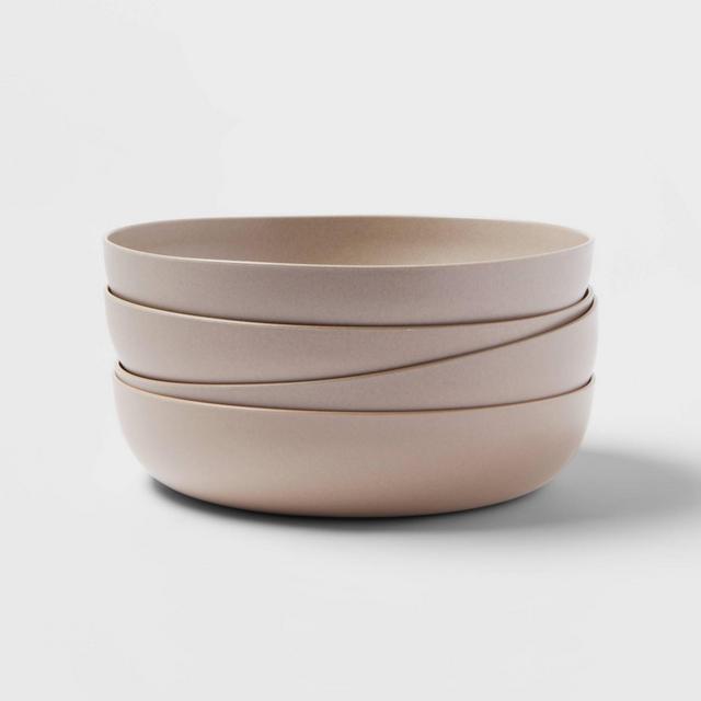 48oz 4pk Plastic Redington Dinner Bowls Brown - Threshold™
