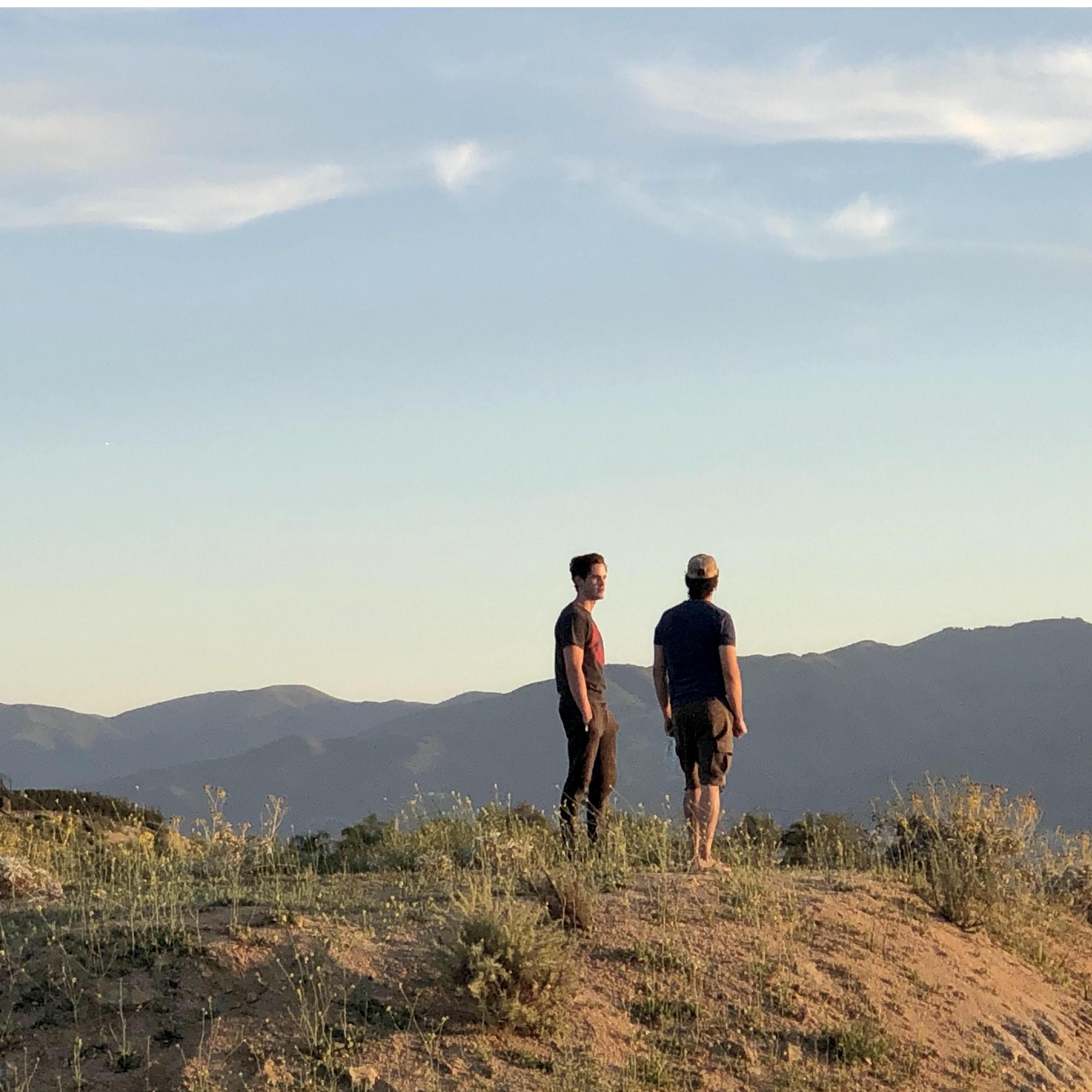 Alan and his uncle right after moving into their new home.