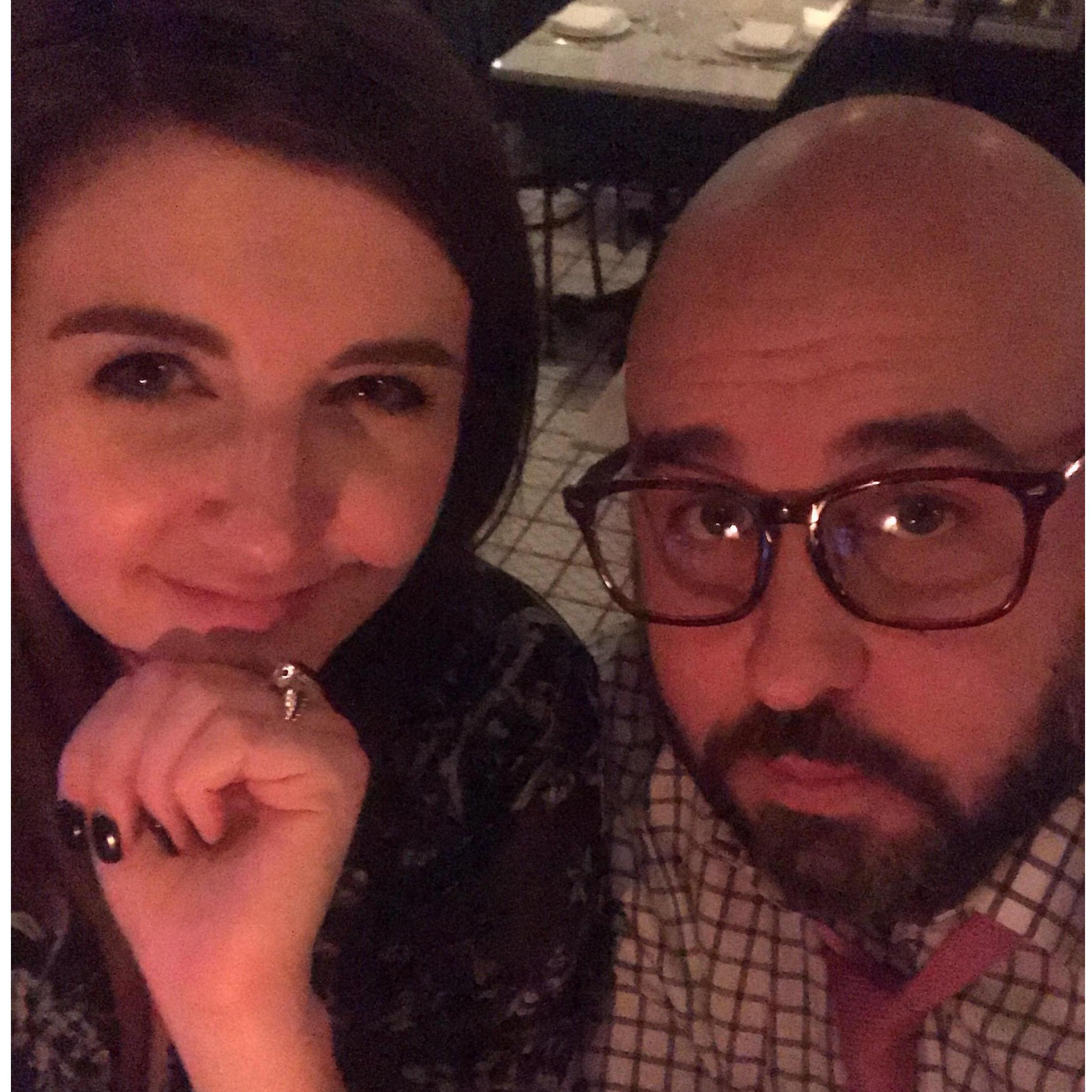 Our first photo together. After work one night we went to Michael's favorite restaurant in DC, a little Spanish place on Capitol Hill.