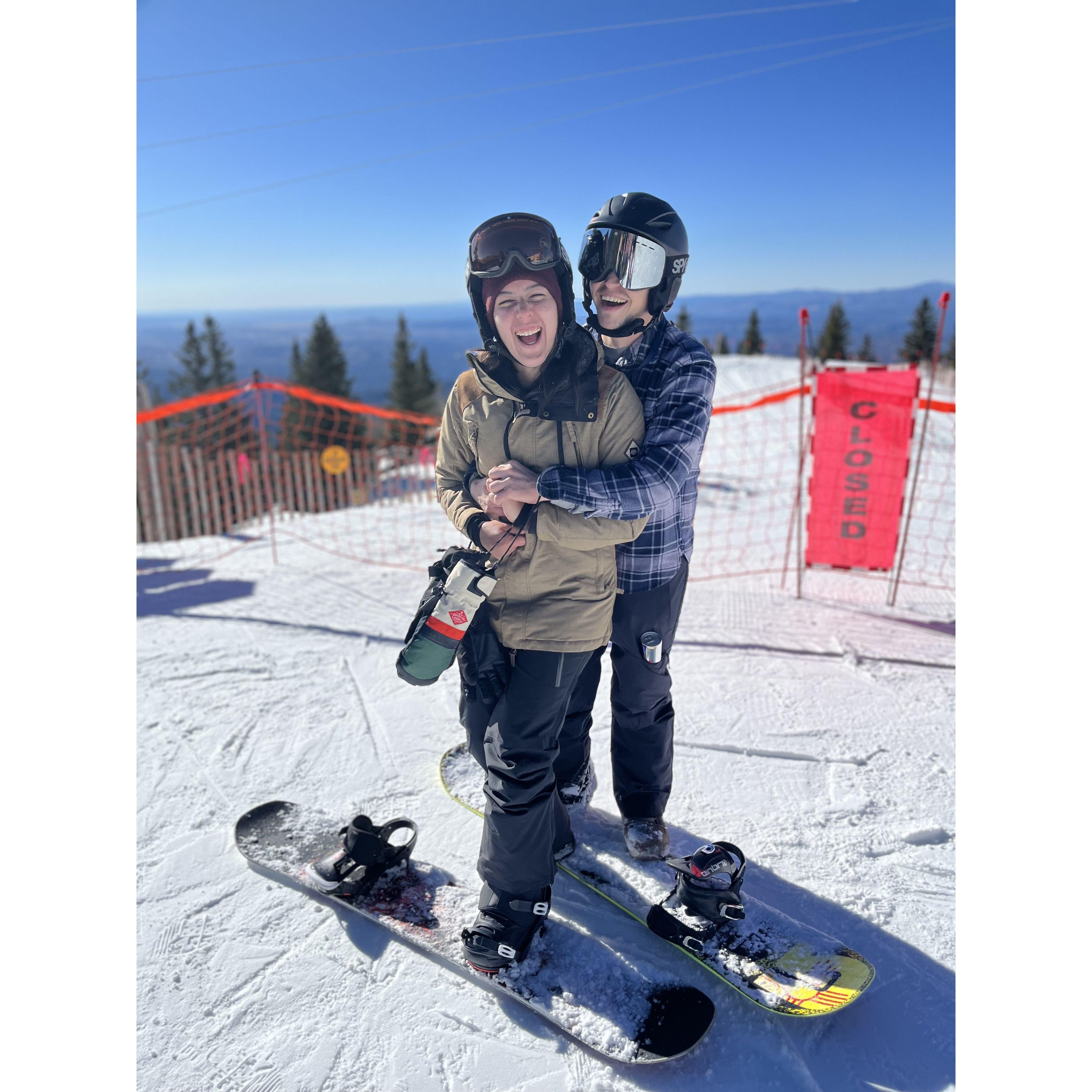 When Rosa met Alex he told her that snowboarding was one of his great loves. Rosa invested a lot of time and energy learning to snowboard with Alex in the hopes that one day he will love her as much.
