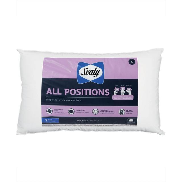 Sealy 100% Cotton All Positions King Pillow