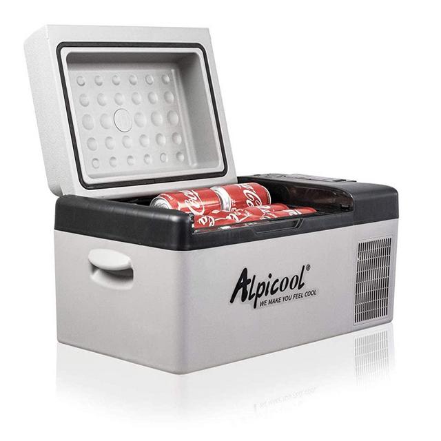 Alpicool C20 Portable Refrigerator 21 Quart(20 Liter) Vehicle, Car, Truck, RV, Boat, Mini fridge freezer for Driving, Travel, Fishing, Outdoor -12/24V DC