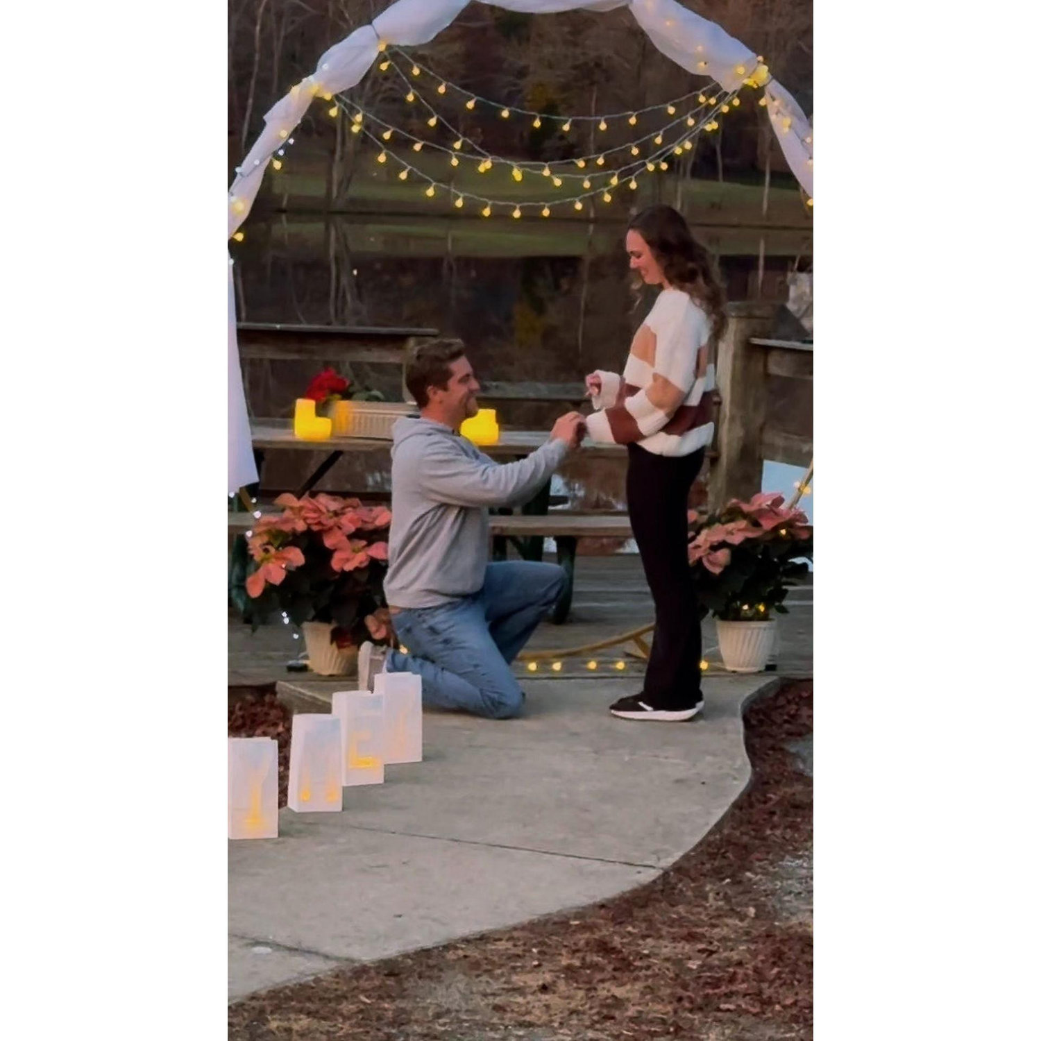 The moment I said "yes" to a beautiful forever.