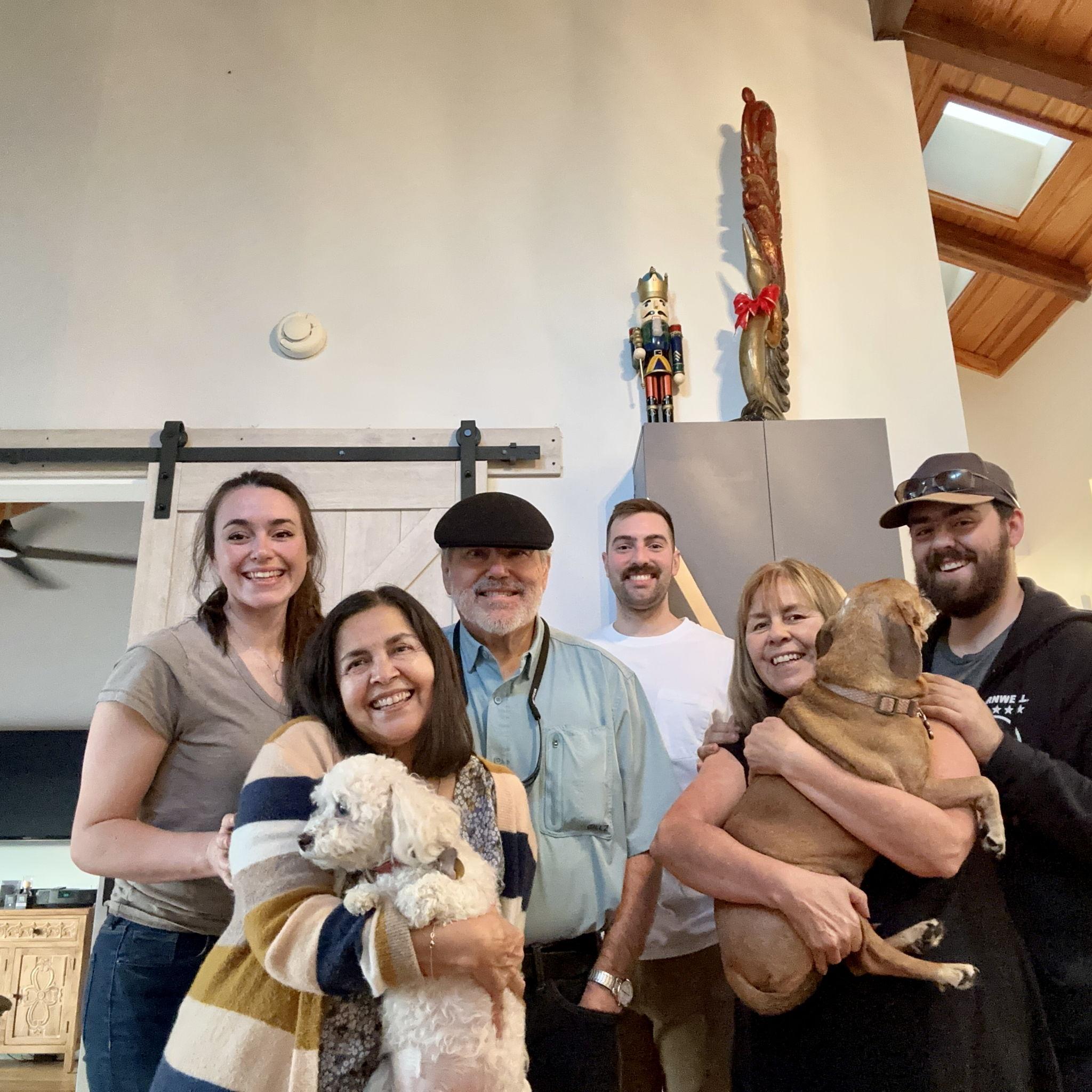 Family includes the dogs