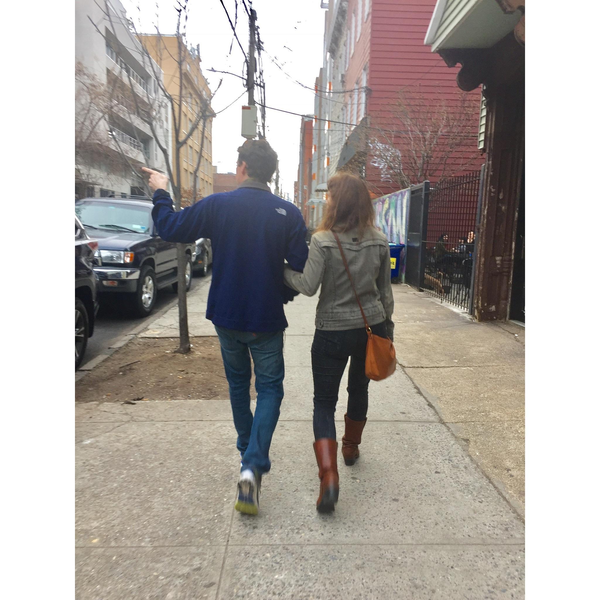 Going for a walk in Williamsburg, Brooklyn