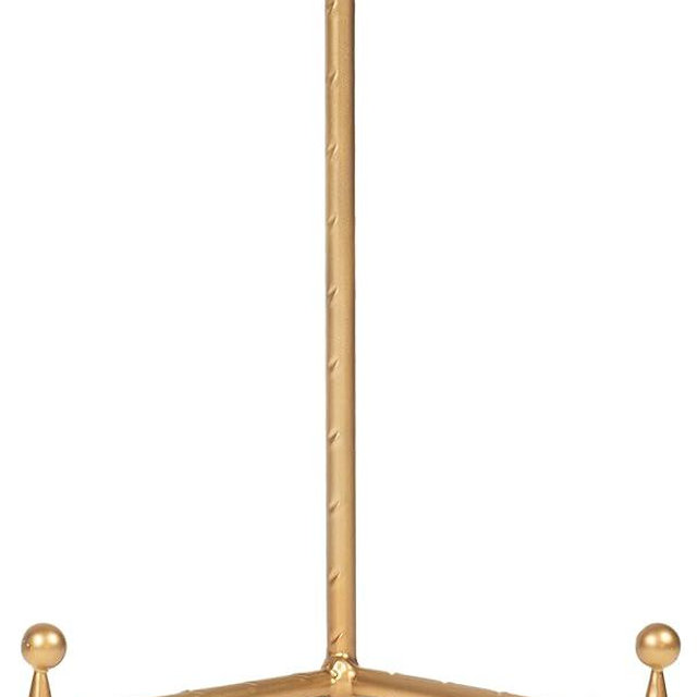 Red Co. Decorative Tripod Plate Stand and Art Holder Easel in Gold Finish - 11.5" h