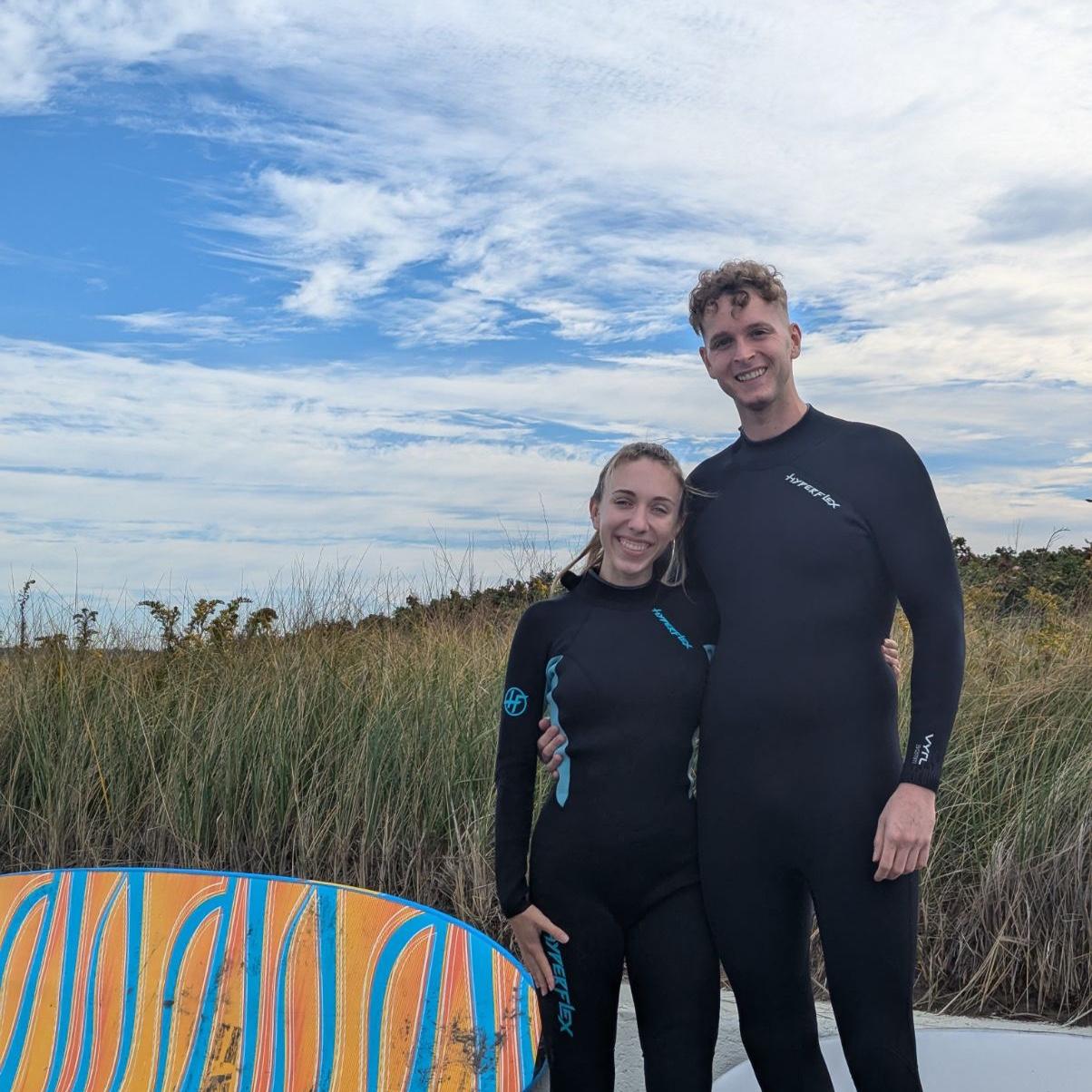 Surfing lessons at Nahant Beach - September 2024
