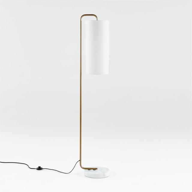 Oralee Glass Cylinder Floor Lamp