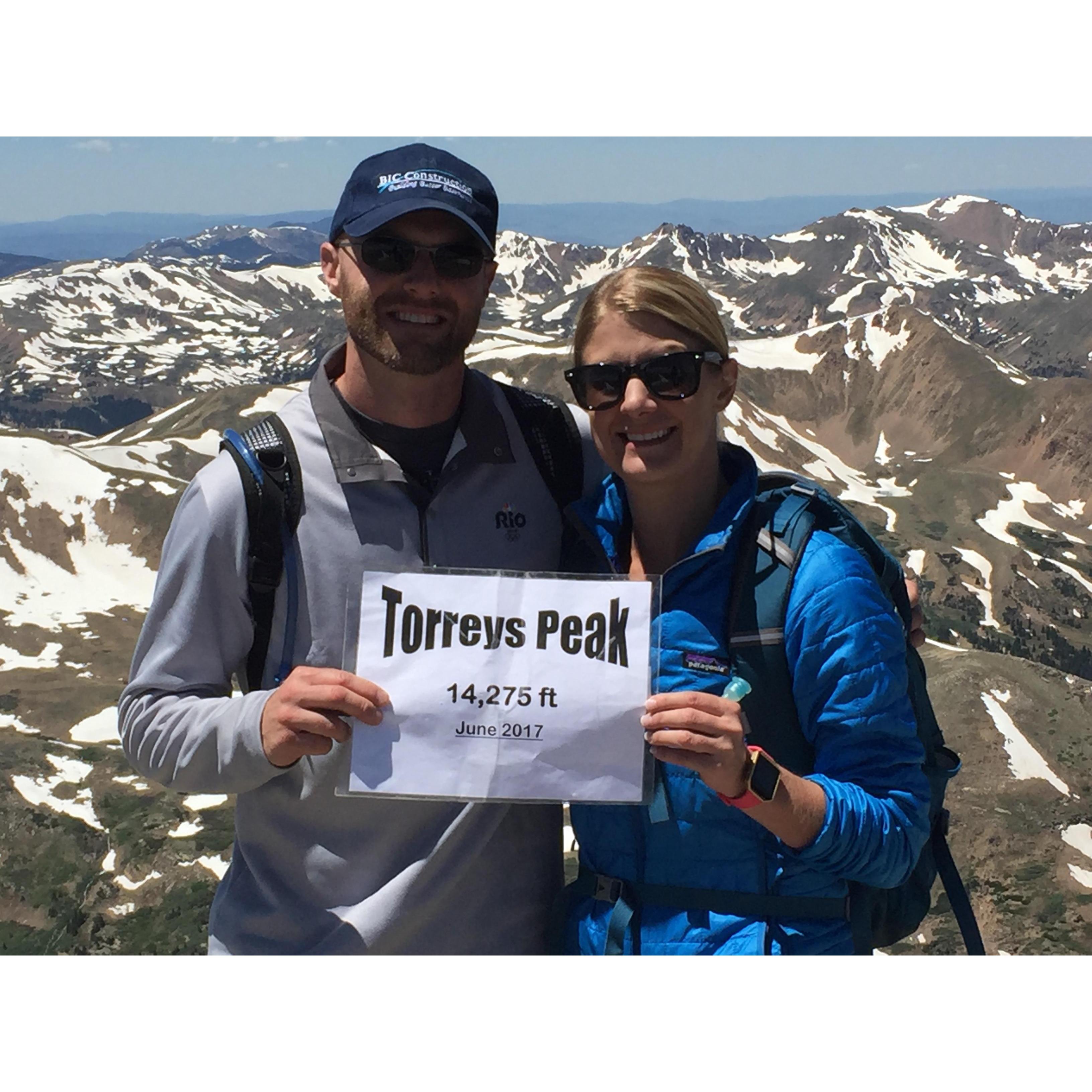 Torrey's Peak...2nd 14er of the day (07/01/2017)