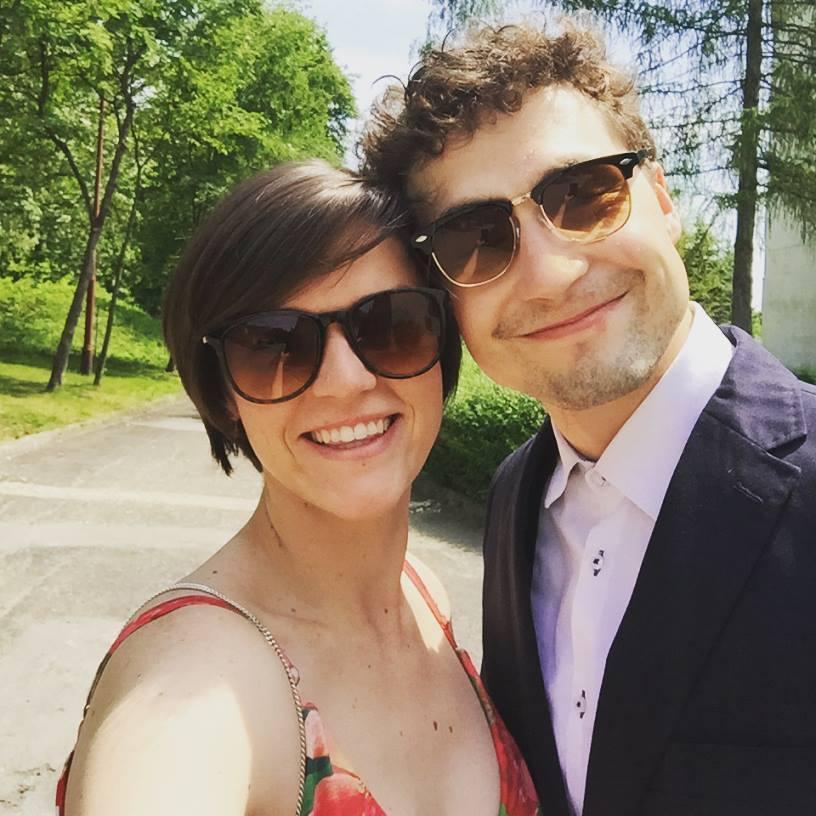One of the first Polish weddings we attended together! This was the second day - not bad for being hungover eh?