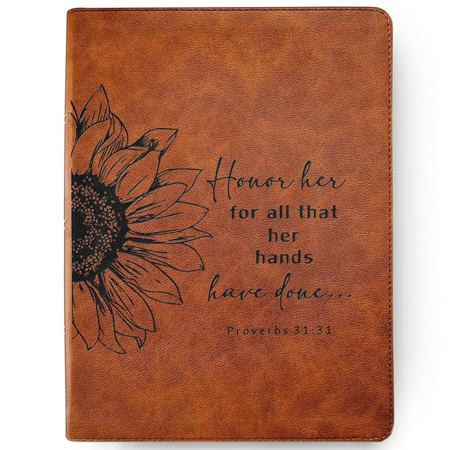 STARKENBURG COMPANY Personalized CSB Bible: Create Your Own Custom Engraved Design with a Designer, Large Print Wide-Margin Christian Standard Holy Bible