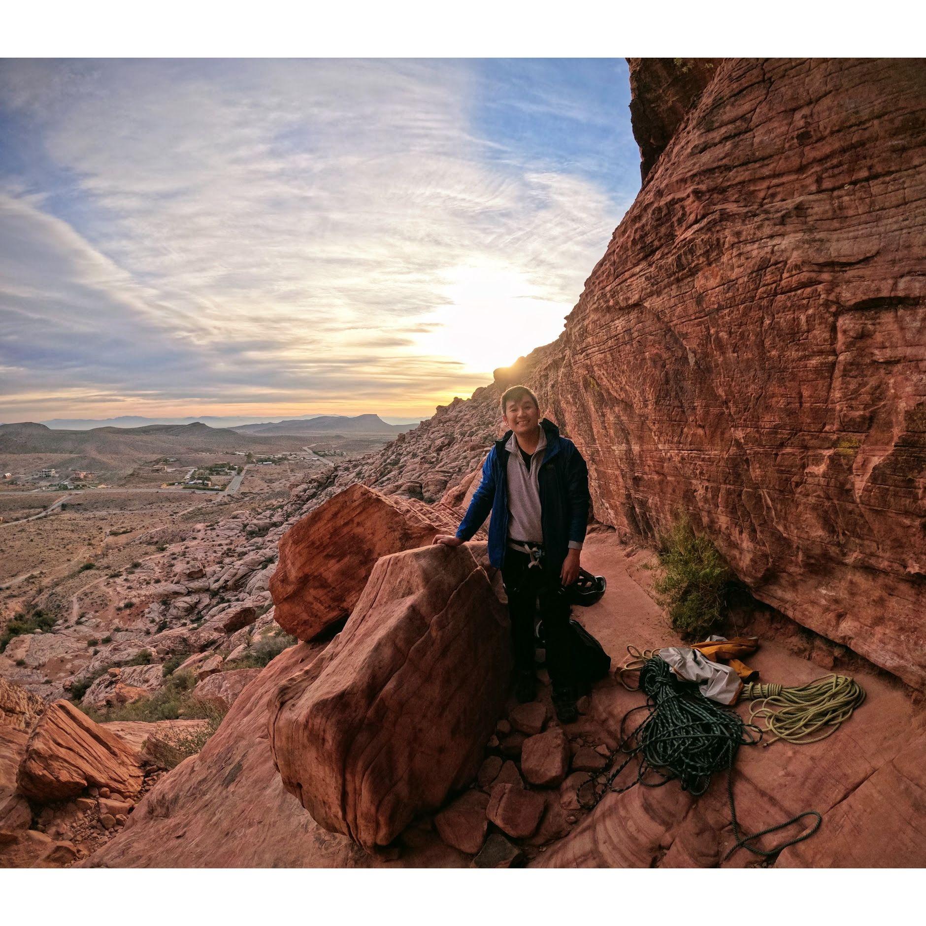 ANNNDD MORE ROCKS!!! Morning of a multi-pitch climb!