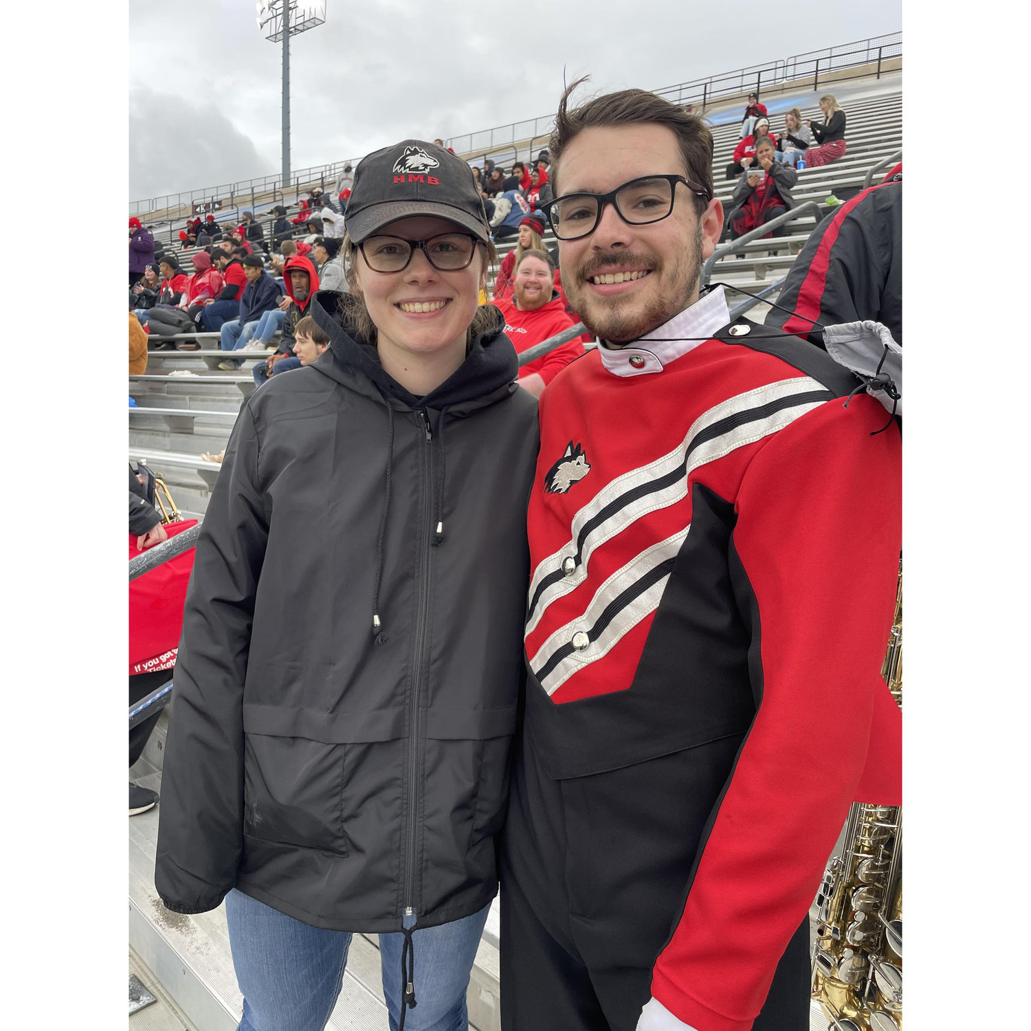 Continuing to support the Huskie Marching Band,
