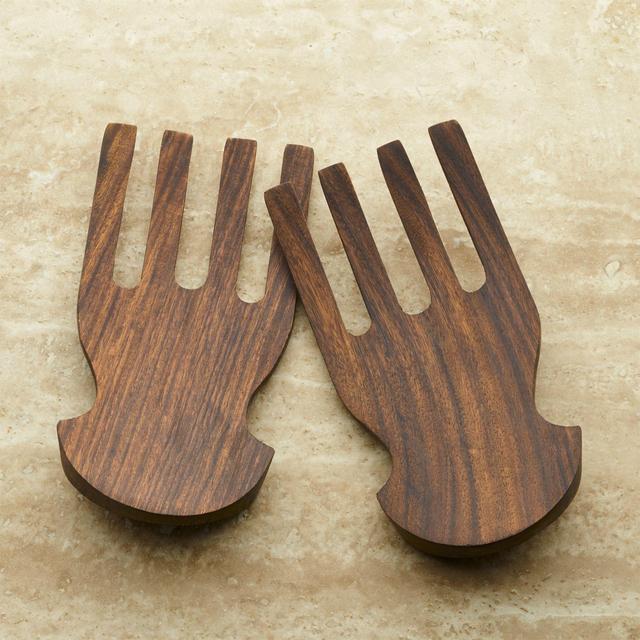 Acacia Salad Hands, Set of 2