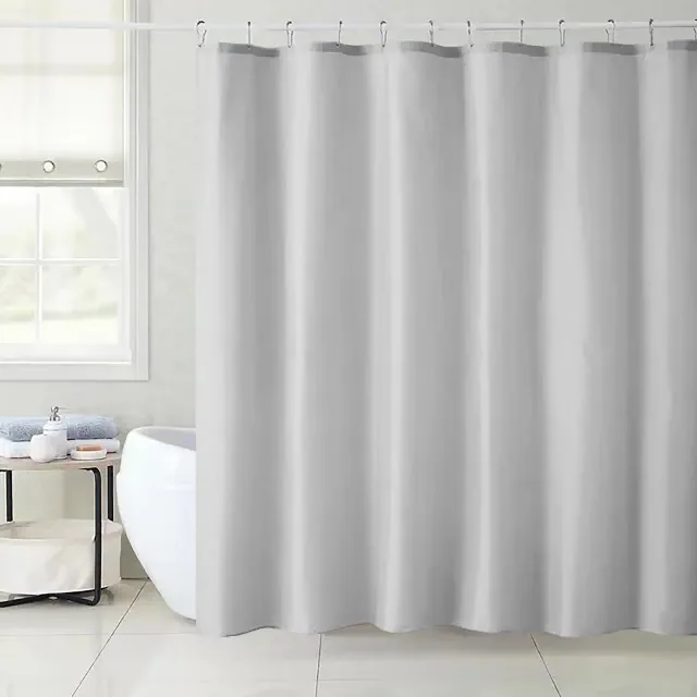 Home Mart Goods Light Grey Vinyl Shower Curtain Liner Waterproof - 70"x72"
