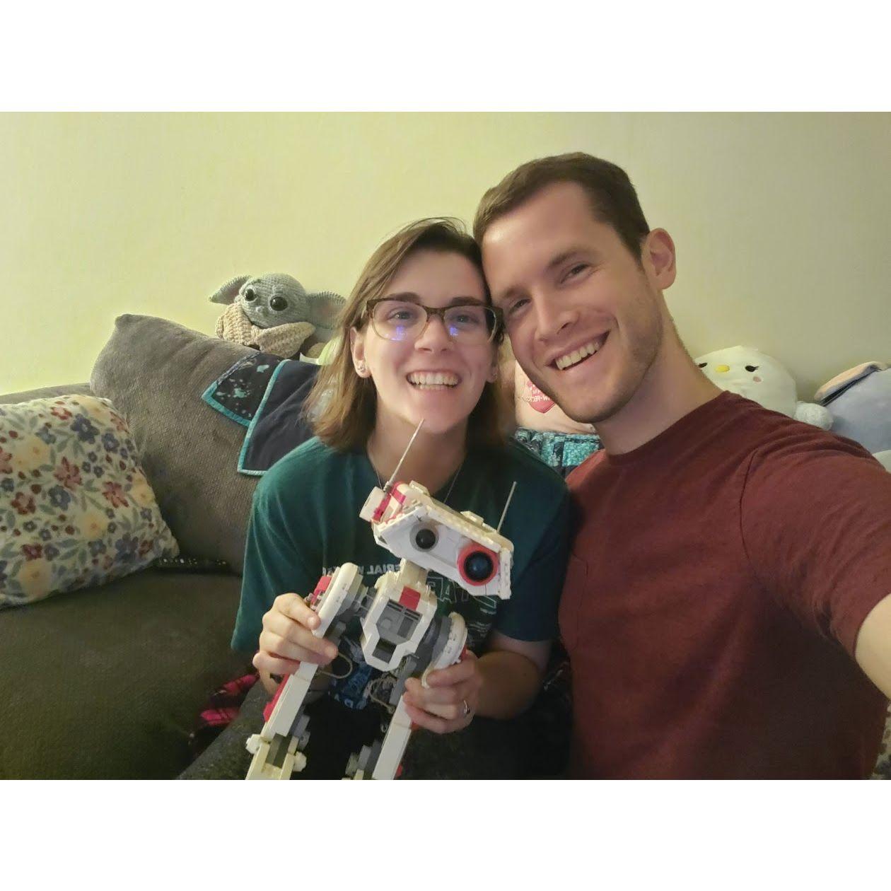 First LEGO set built together!
