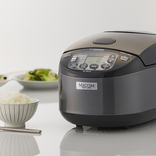 Zojirushi Umami Micom Reiskocher – 5,5 Tassen, Metallic Schwarz, Mit Slow Cook-Funktion