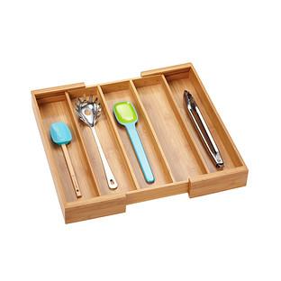 Expandable Bamboo Utensil Tray