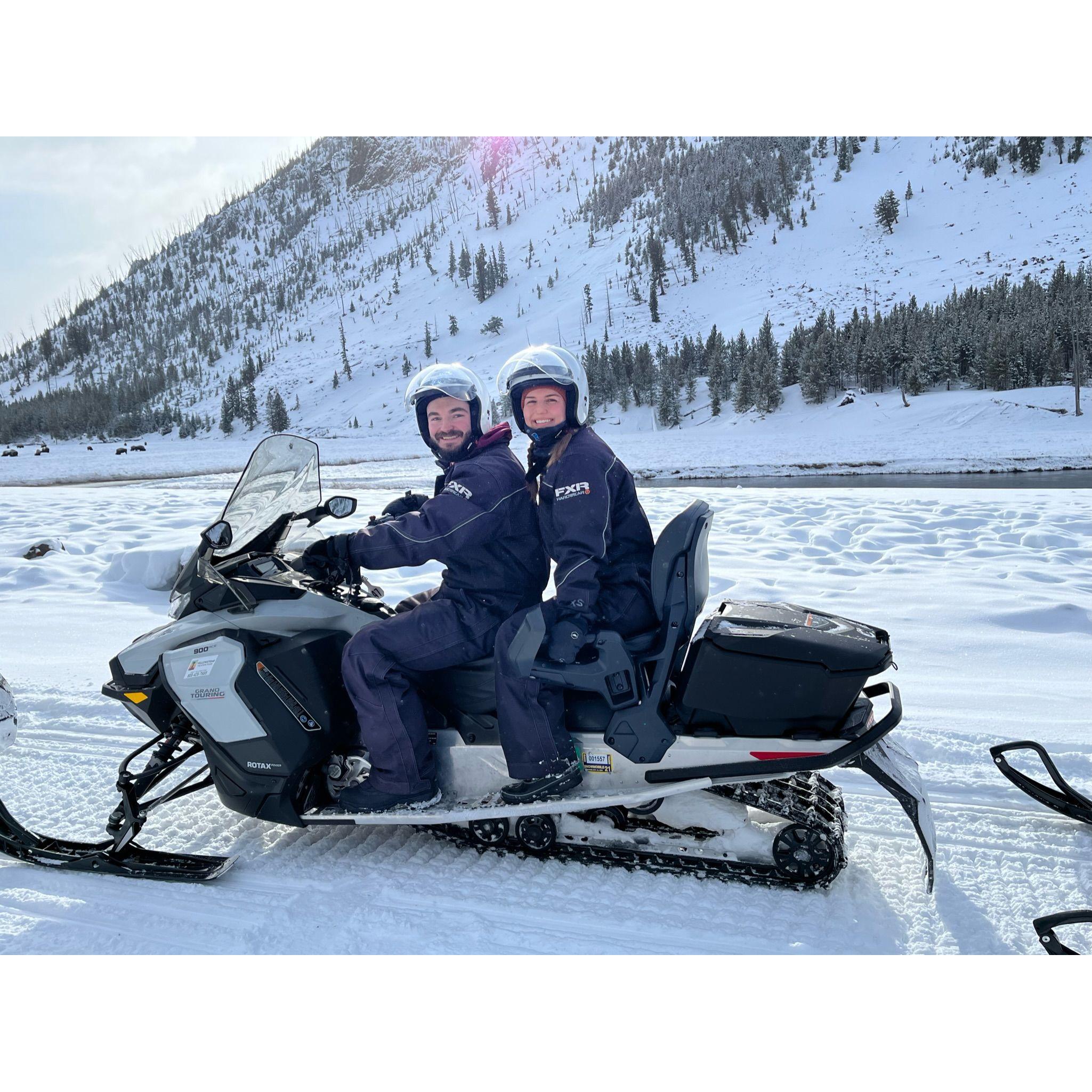 2.16.2022 - Snowmobiling in Yellowstone! It was an amazing trip with family that kicked off a year full of adventures and travel for us!