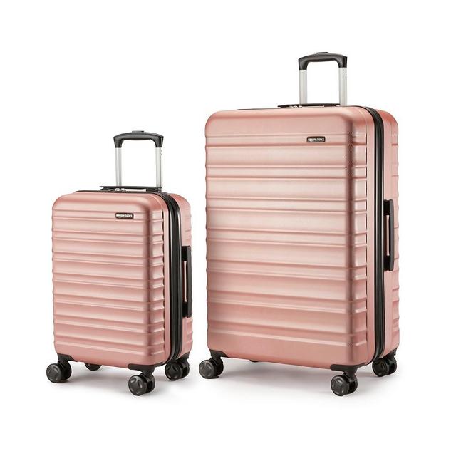 Amazon Basics Home Lifestyle Luggage, 2 Piece Set, Rose Gold