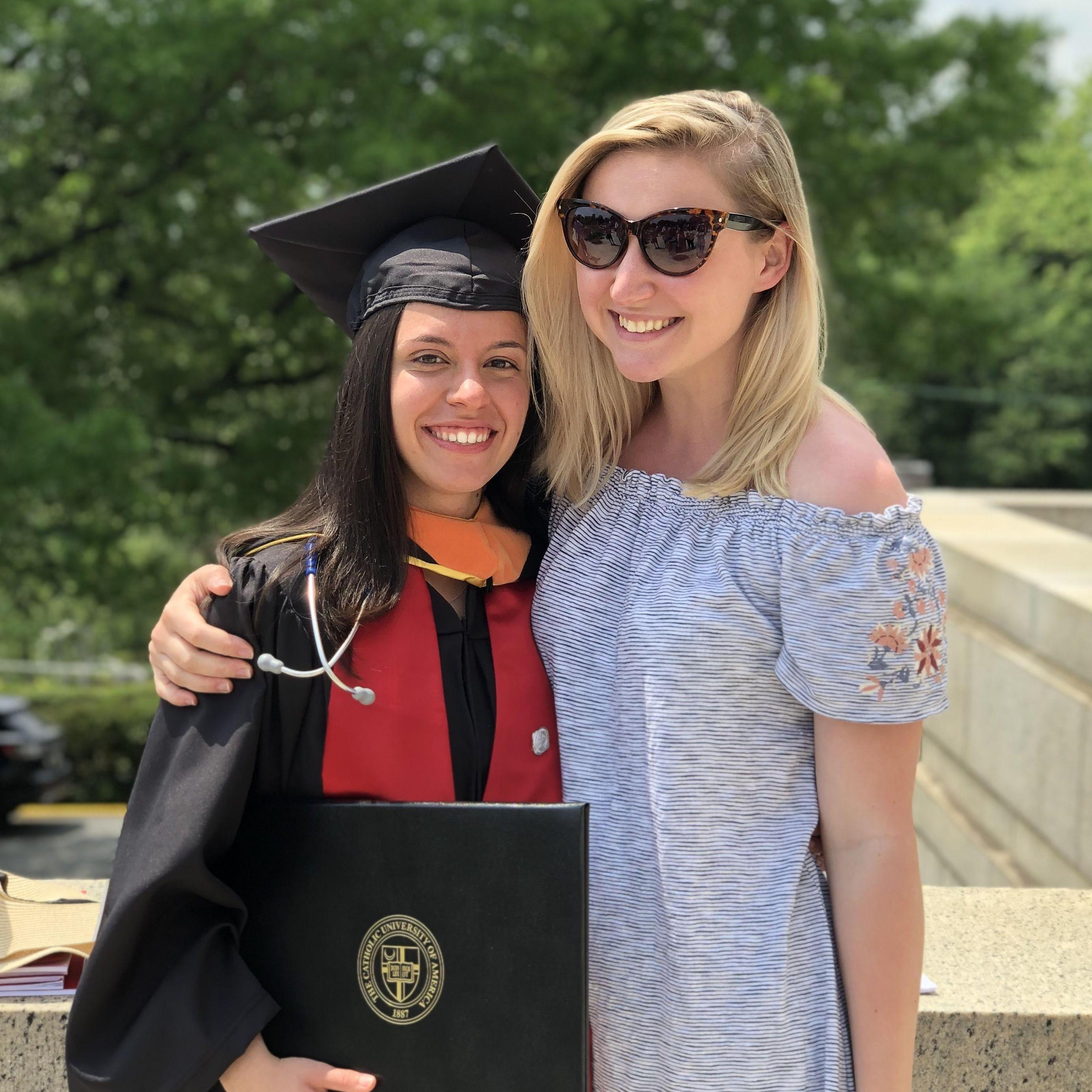 2019 - Juliana's graduation from Catholic University of America
