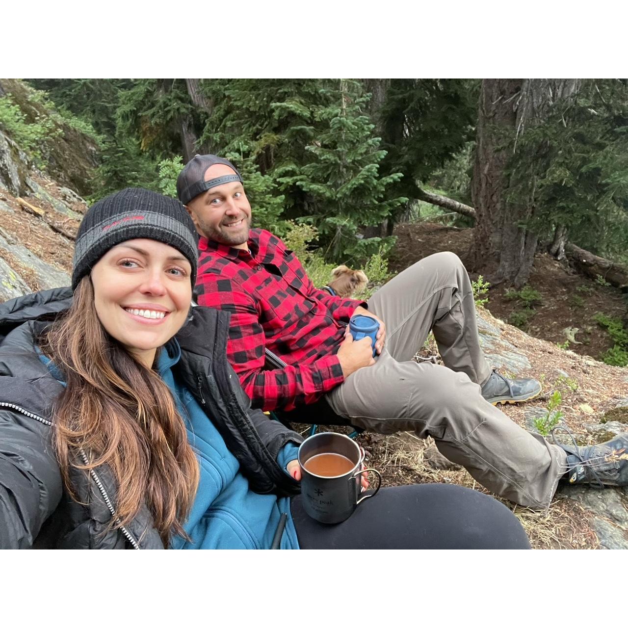 Camping on Thorp Mt (pre-engagement)