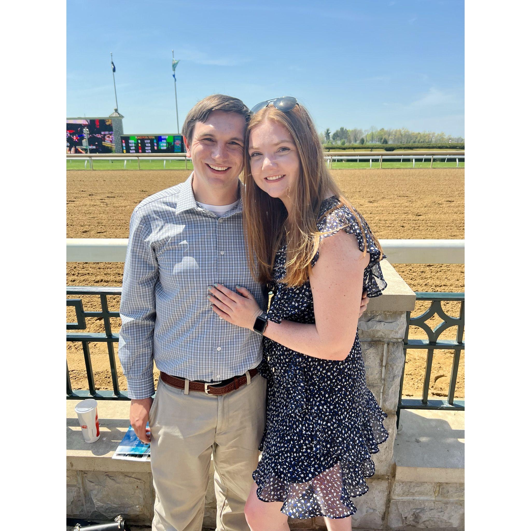 Our first time at Keeneland together, also the weekend we said I love you for the first time.